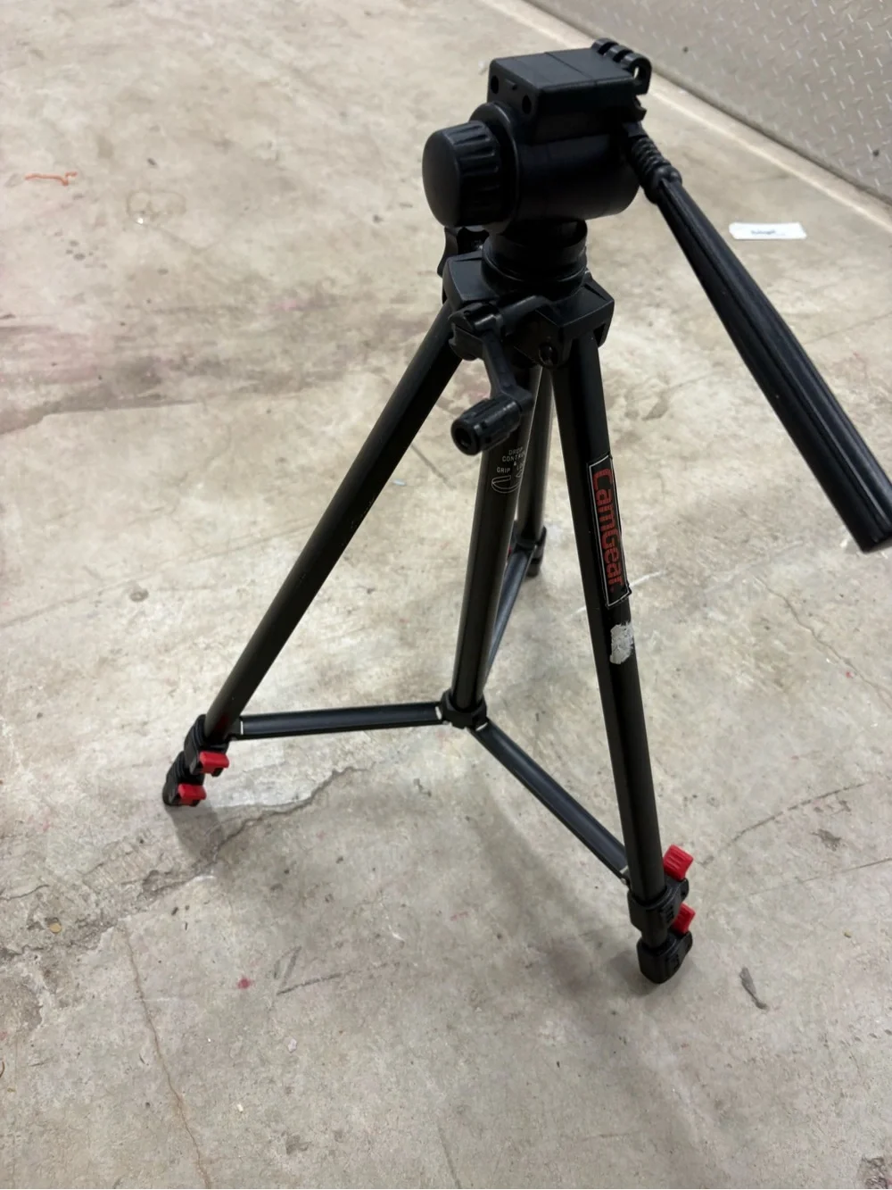 Camgear Camera Tripod w/ Pan/Tilt Head, Adjustable Legs, Rubber Foot